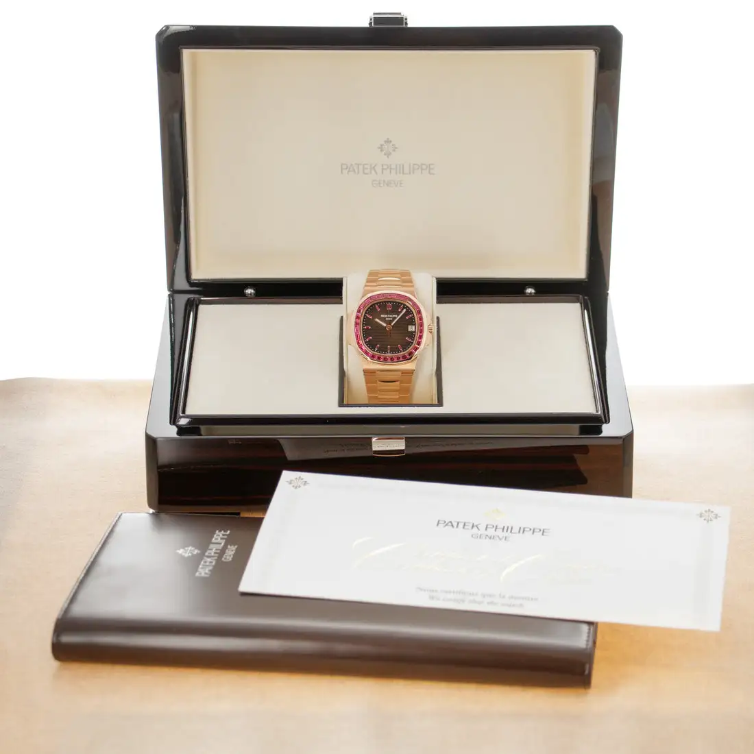AAAAA-Patek Philippe Nautilus Rose Gold Brown Ruby Dial 40mm Ruby Bezel 5723/112R-001 - BRAND NEW - 图片 7