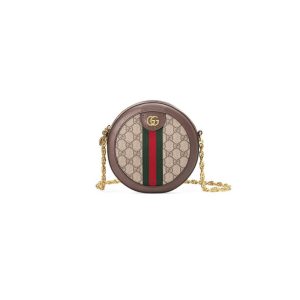 Ophidia GG mini round shoulder bag