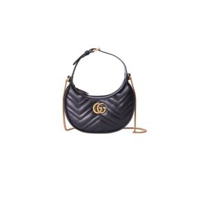 GG Marmont half-moon-shaped mini bag