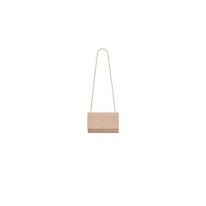 KATE MEDIUM CHAIN BAG IN GRAIN DE POUDRE EMBOSSED LEATHER
