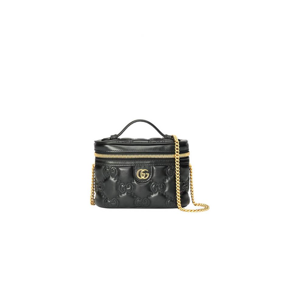 GG Matelass?? top handle mini bag