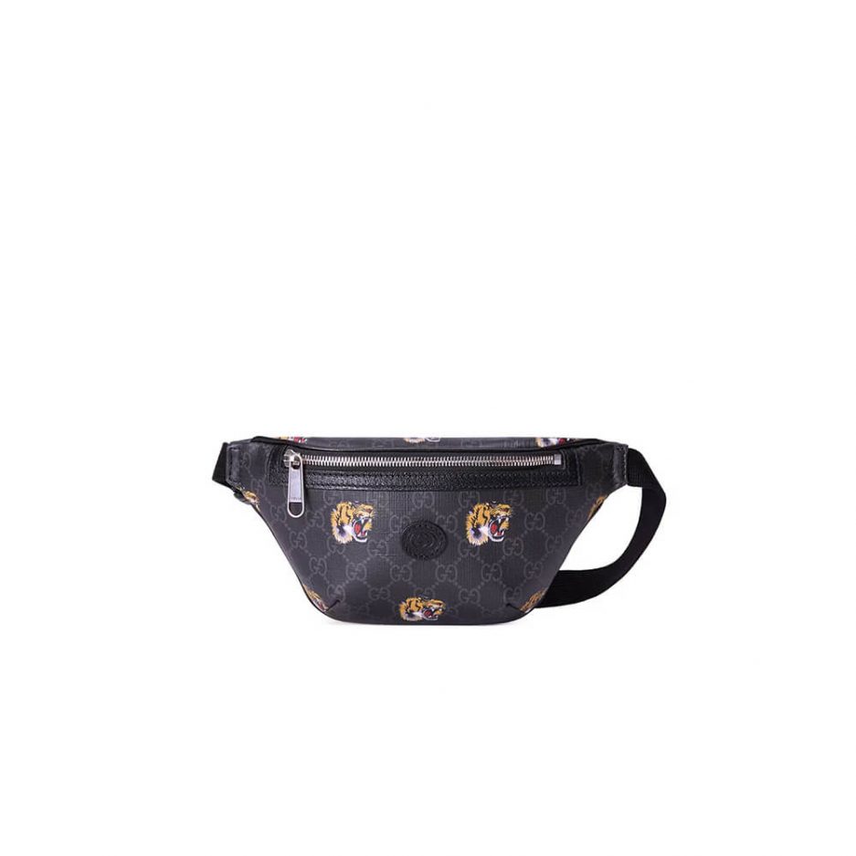 GG belt bag with tiger print