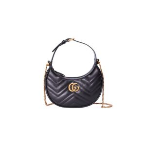 GG Marmont half-moon-shaped mini bag