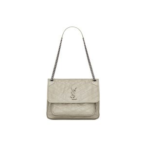 SAINT LAURENT NIKI MEDIUM IN CRINKLED VINTAGE LEATHER