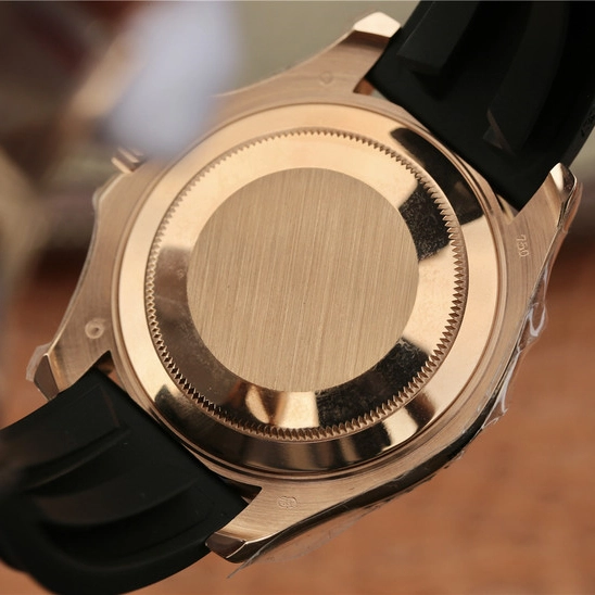 YACHT MASTER 1 GOLDEN DIAMOND BEZEL & DIAL RUBBER STRAP 40MM - 图片 9