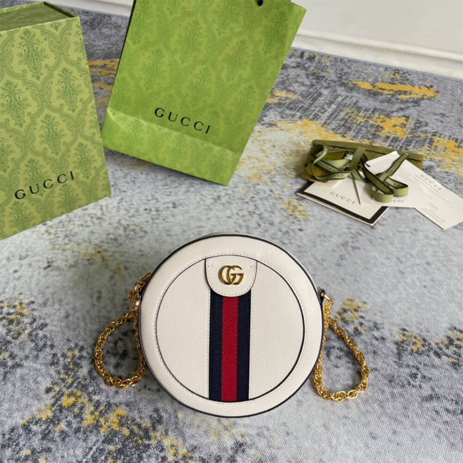 Ophidia GG mini round shoulder bag - 图片 2