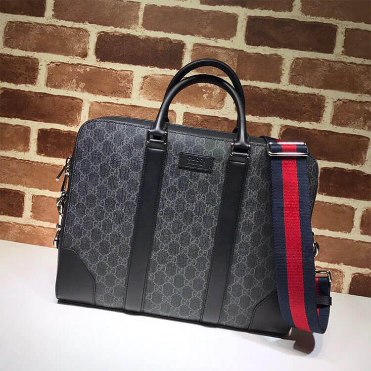 Gucci GG Black Briefcase - 图片 2