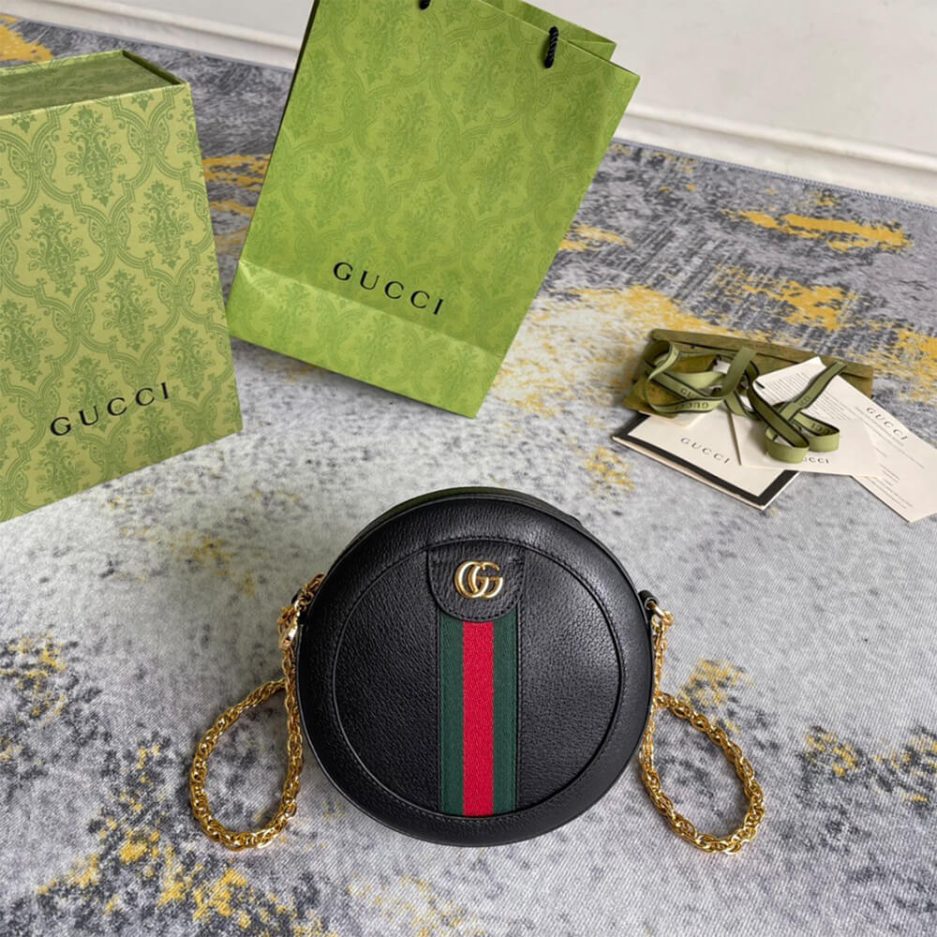 Ophidia GG mini round shoulder bag - 图片 2