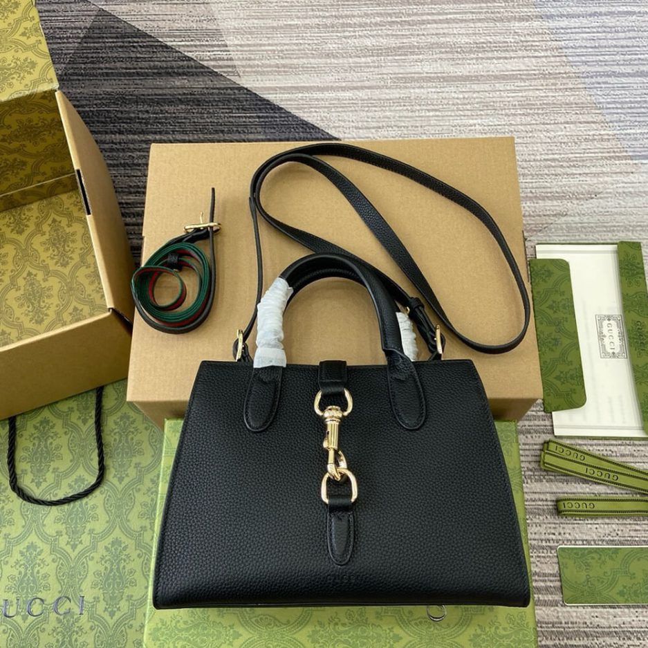 GUCCI SMALL TOTE BAG WITH HOOK CLOSURE - 图片 2