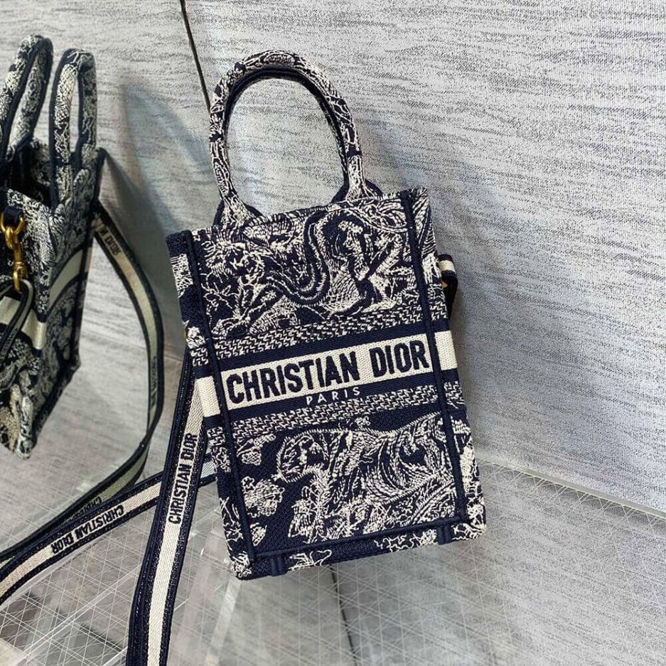 Mini Vertical Dior Book Tote - 图片 2