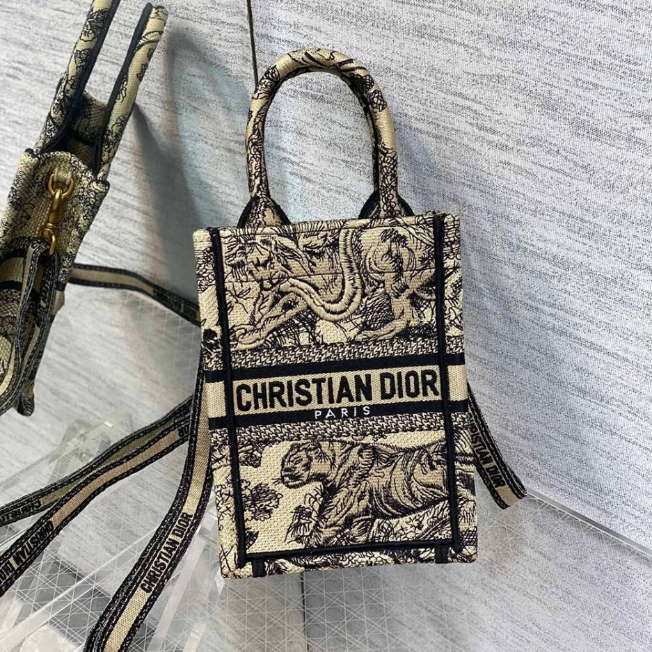 Mini Vertical Dior Book Tote - 图片 2