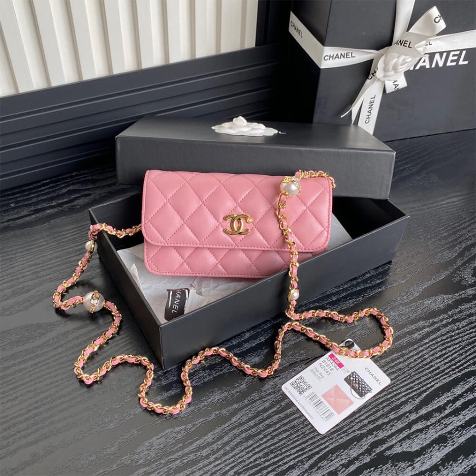 CHANEL Flap Phone Holder with Chain(HIGH-END GRADE) - 图片 2