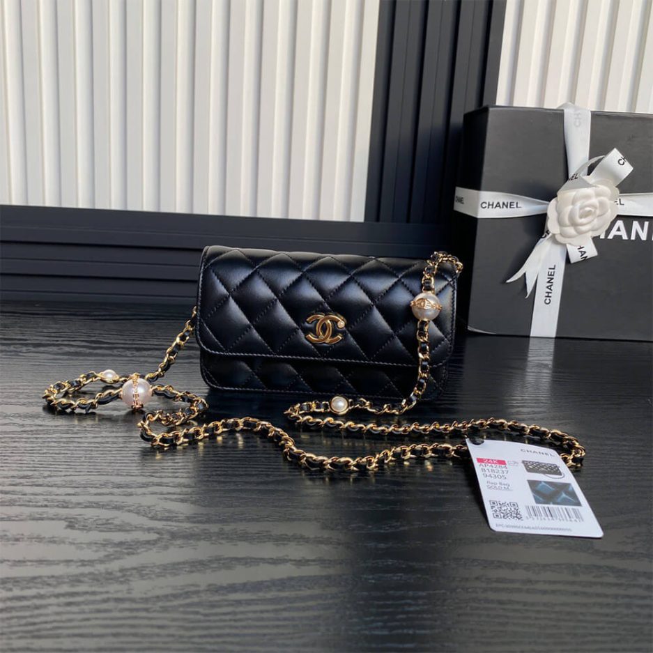 CHANEL Flap Phone Holder with Chain(HIGH-END GRADE) - 图片 2