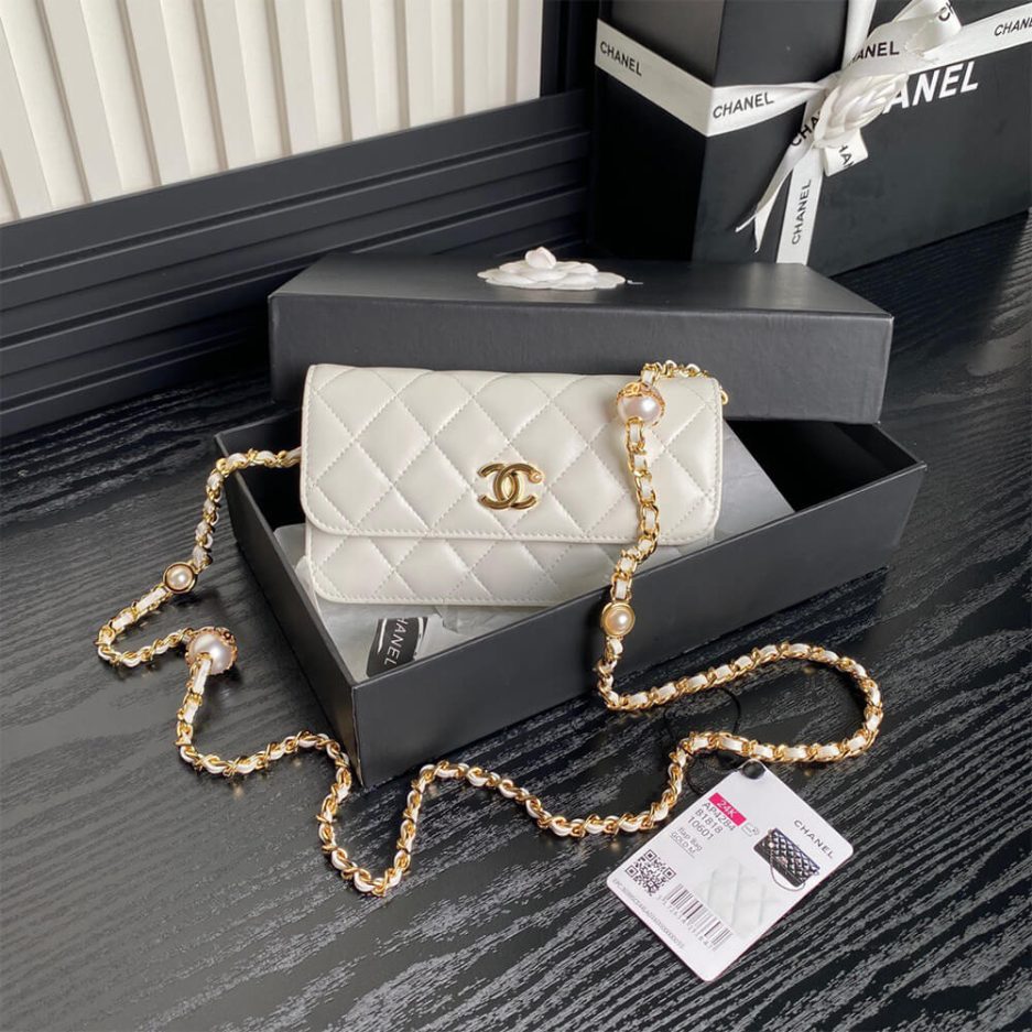 CHANEL Flap Phone Holder with Chain(HIGH-END GRADE) - 图片 2