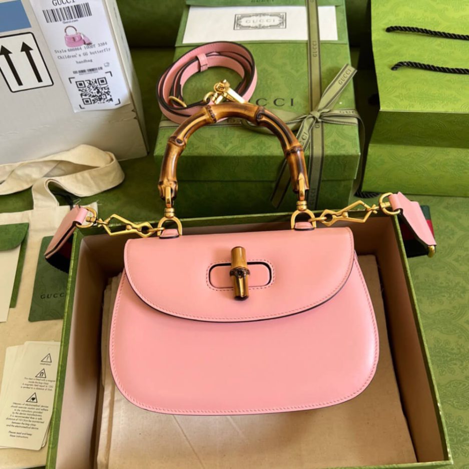 GUCCI BAMBOO 1947 JUMBO GG SMALL TOP HANDLE BAG - 图片 2