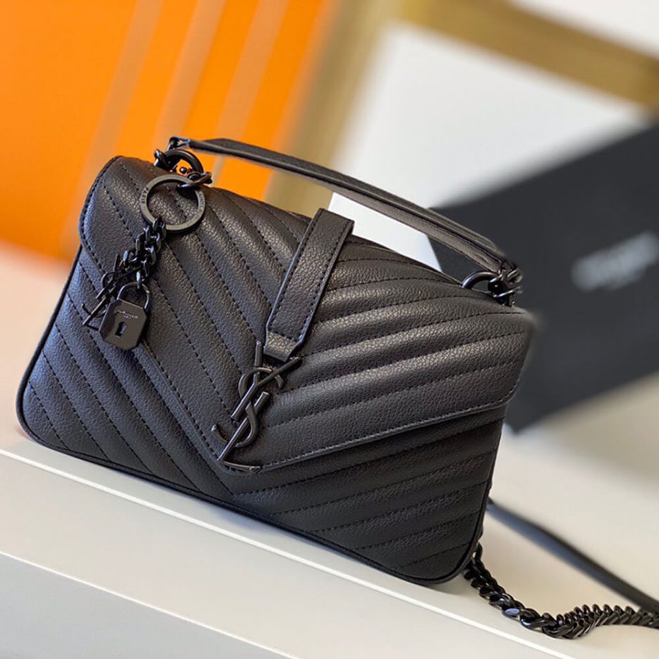 Saint Laurent College quilted-leather satchel bag - 图片 2