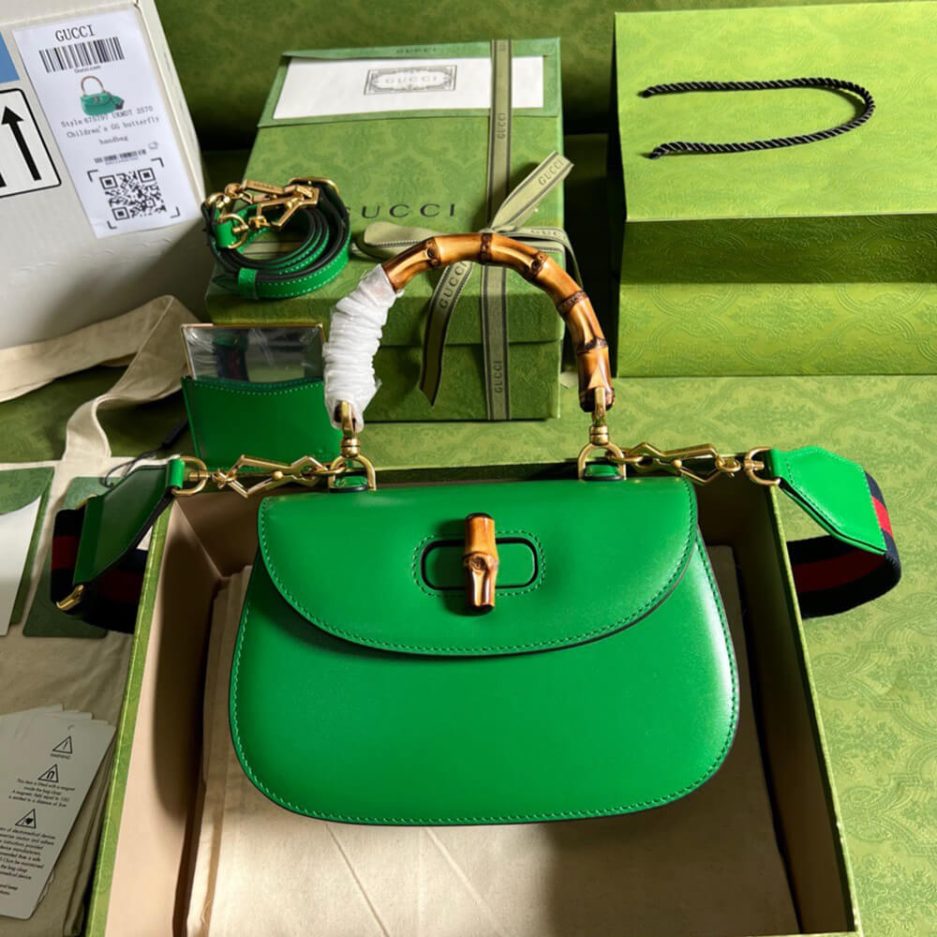 GUCCI BAMBOO 1947 JUMBO GG SMALL TOP HANDLE BAG - 图片 2