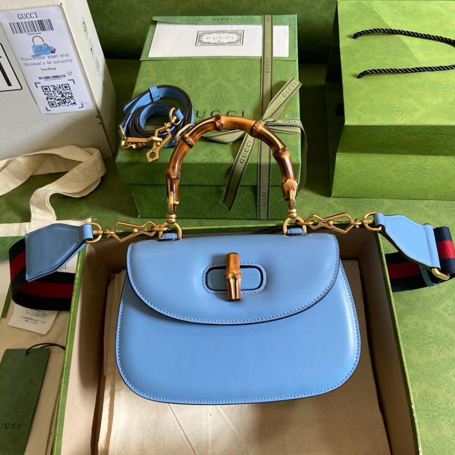 GUCCI BAMBOO 1947 JUMBO GG SMALL TOP HANDLE BAG - 图片 2