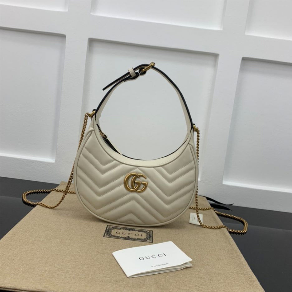 GG Marmont half-moon-shaped mini bag - 图片 2