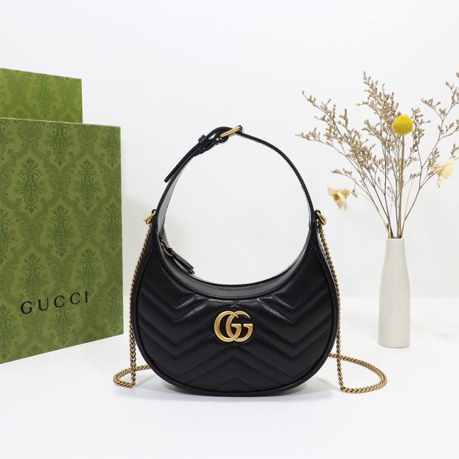 GG Marmont half-moon-shaped mini bag - 图片 2