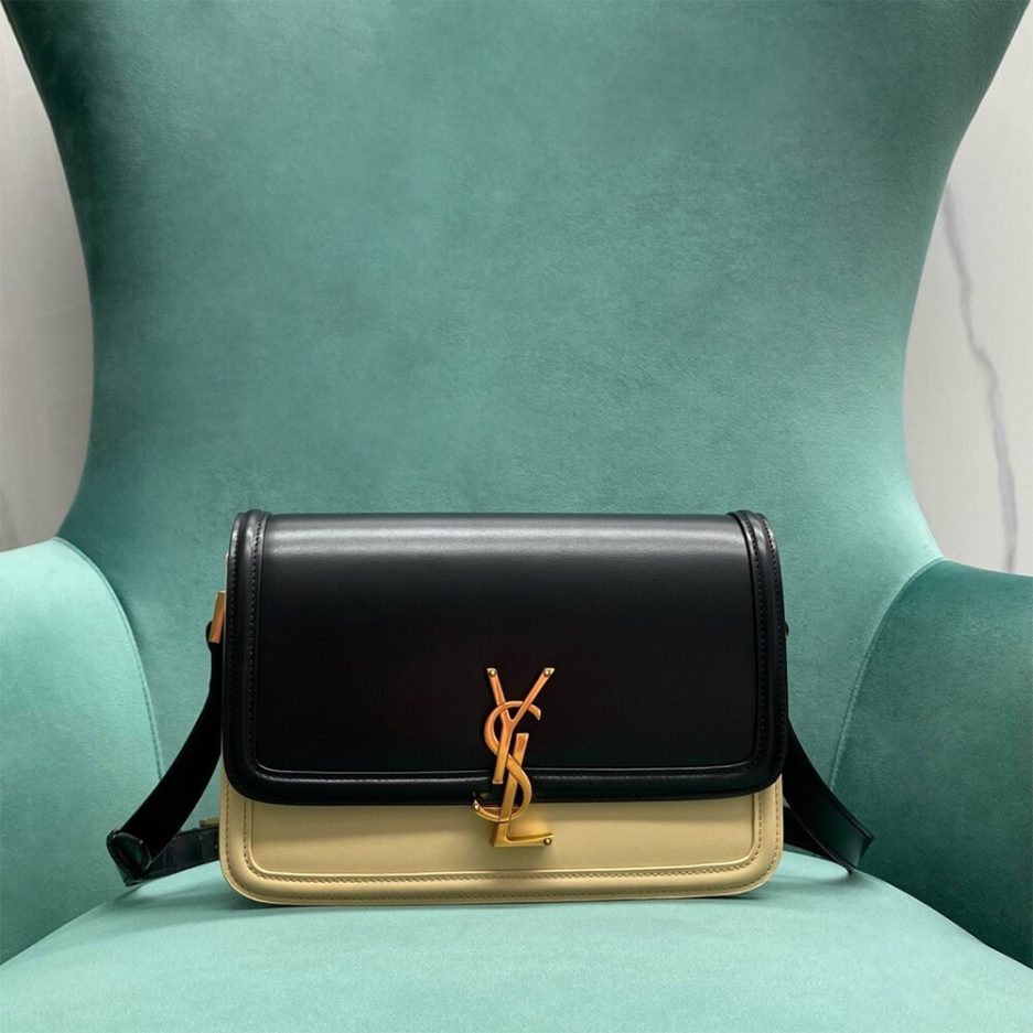 SOLFERINO MEDIUM SATCHEL IN BOX SAINT LAURENT LEATHER - 图片 2