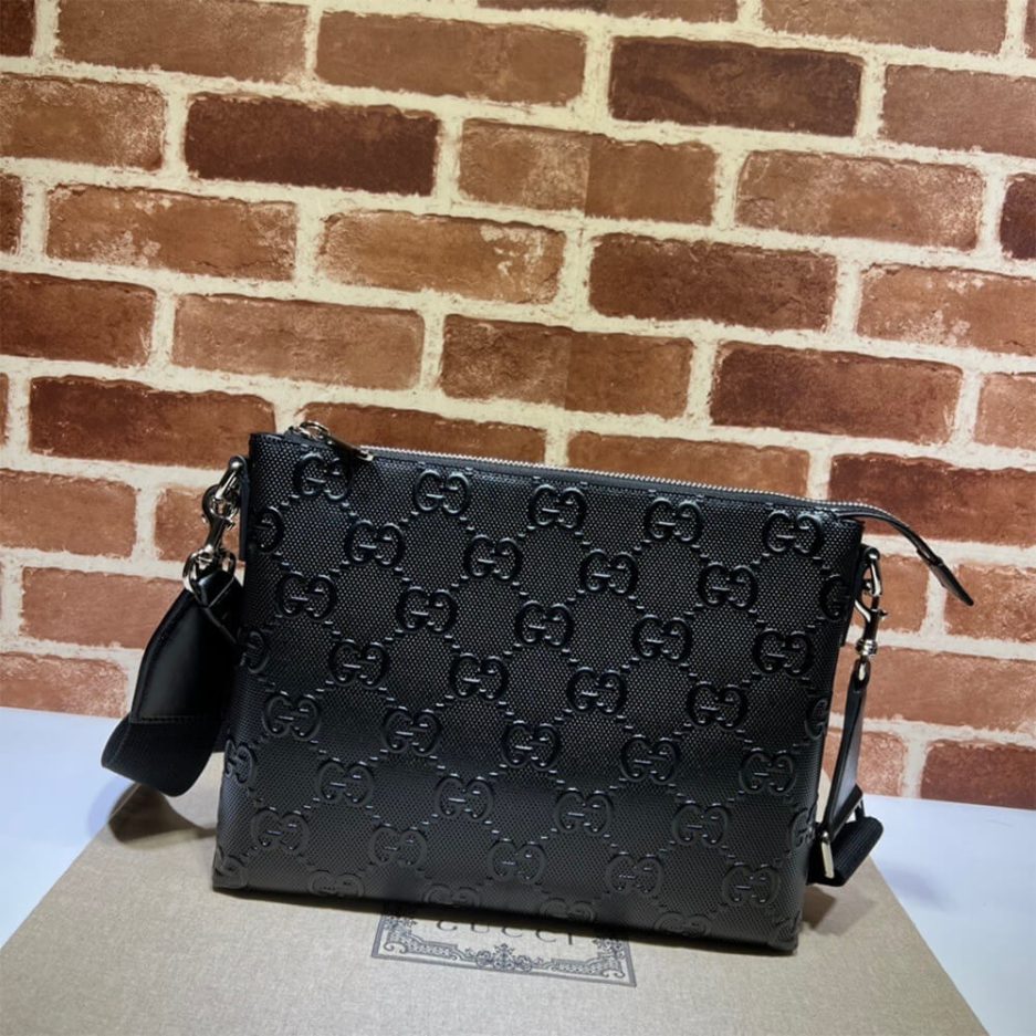 GG embossed medium messenger bag - 图片 2