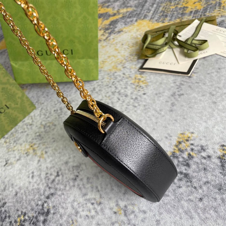 Ophidia GG mini round shoulder bag - 图片 3