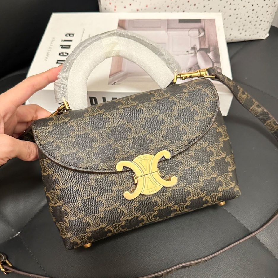 CELINE TEEN NINO BAG IN TRIOMPHE CANVAS - 图片 3