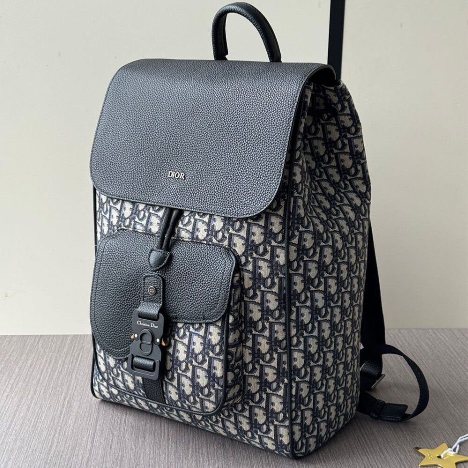 Dior Saddle Backpack with Flap(high-end grade) - 图片 3