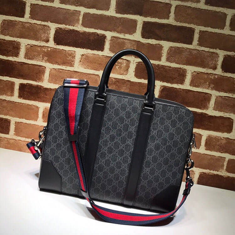Gucci GG Black Briefcase - 图片 3