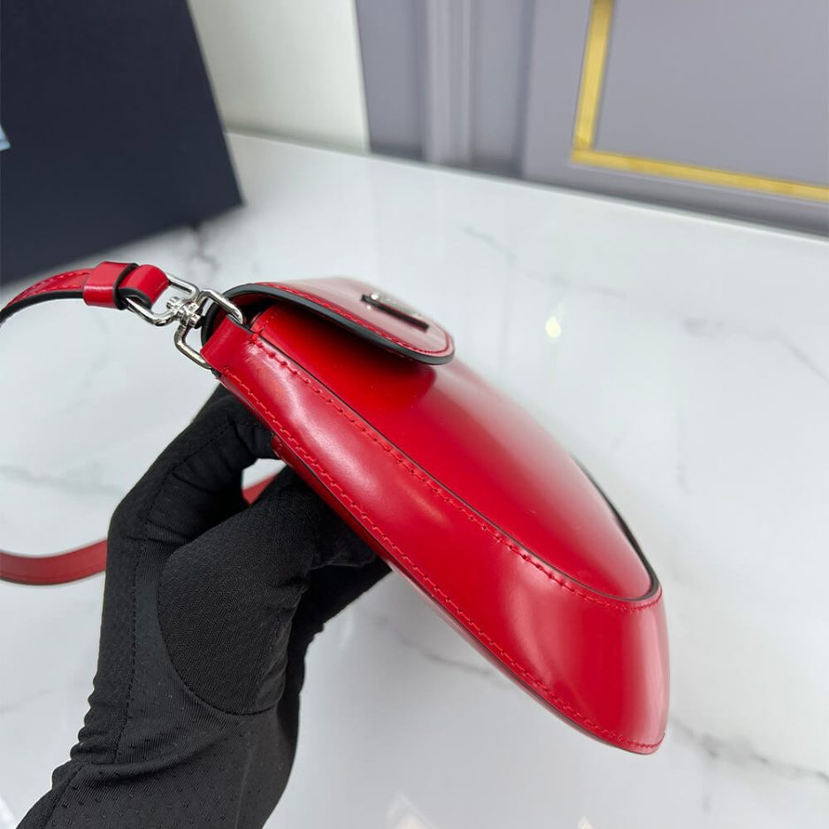 Small Prada Cleo brushed leather shoulder bag with flap - 图片 3