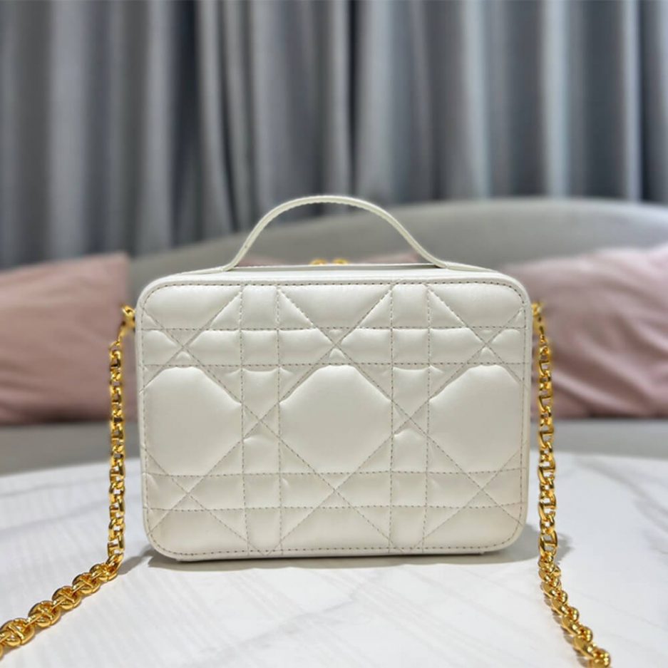 DIOR CARO BOX BAG WITH CHAIN - 图片 3
