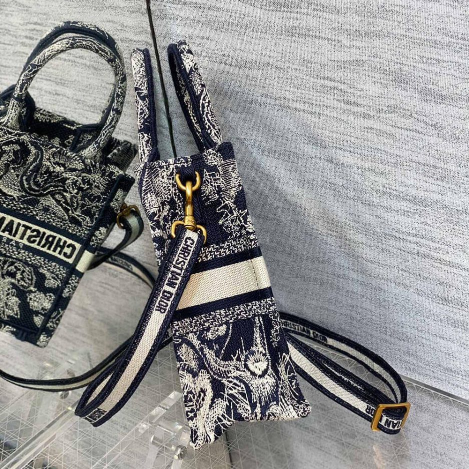 Mini Vertical Dior Book Tote - 图片 3