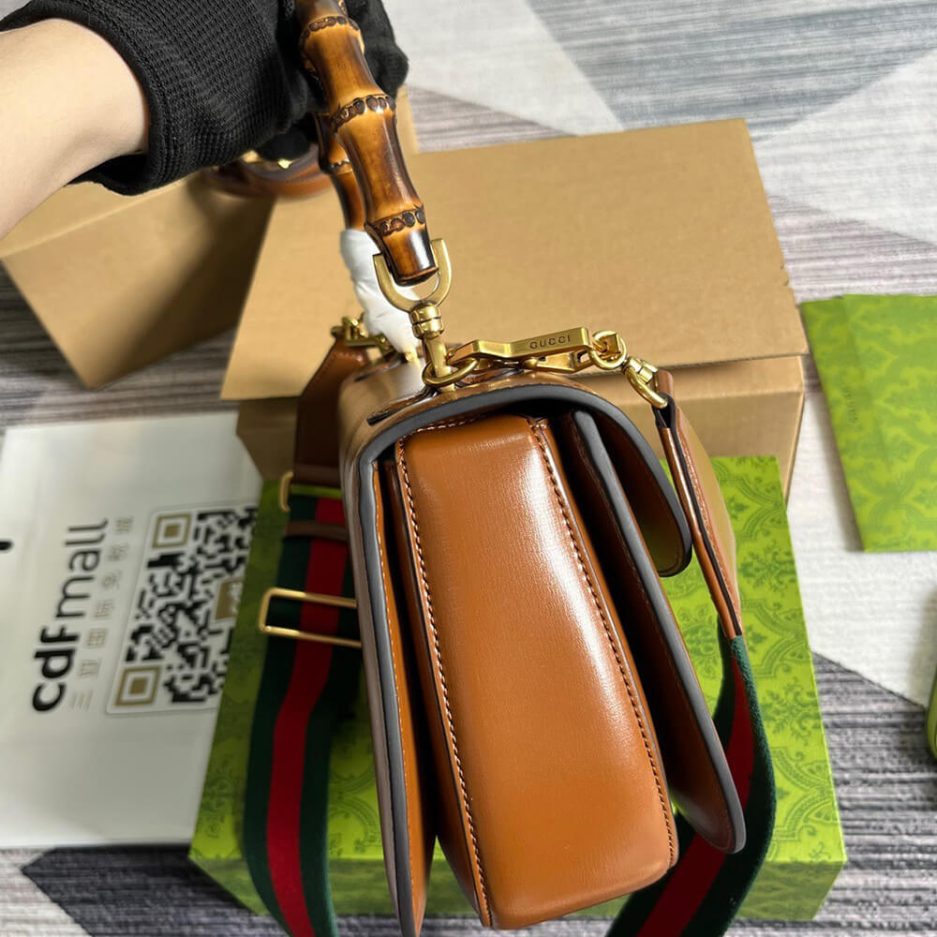 GUCCI BAMBOO 1947 MEDIUM TOP HANDLE BAG - 图片 3