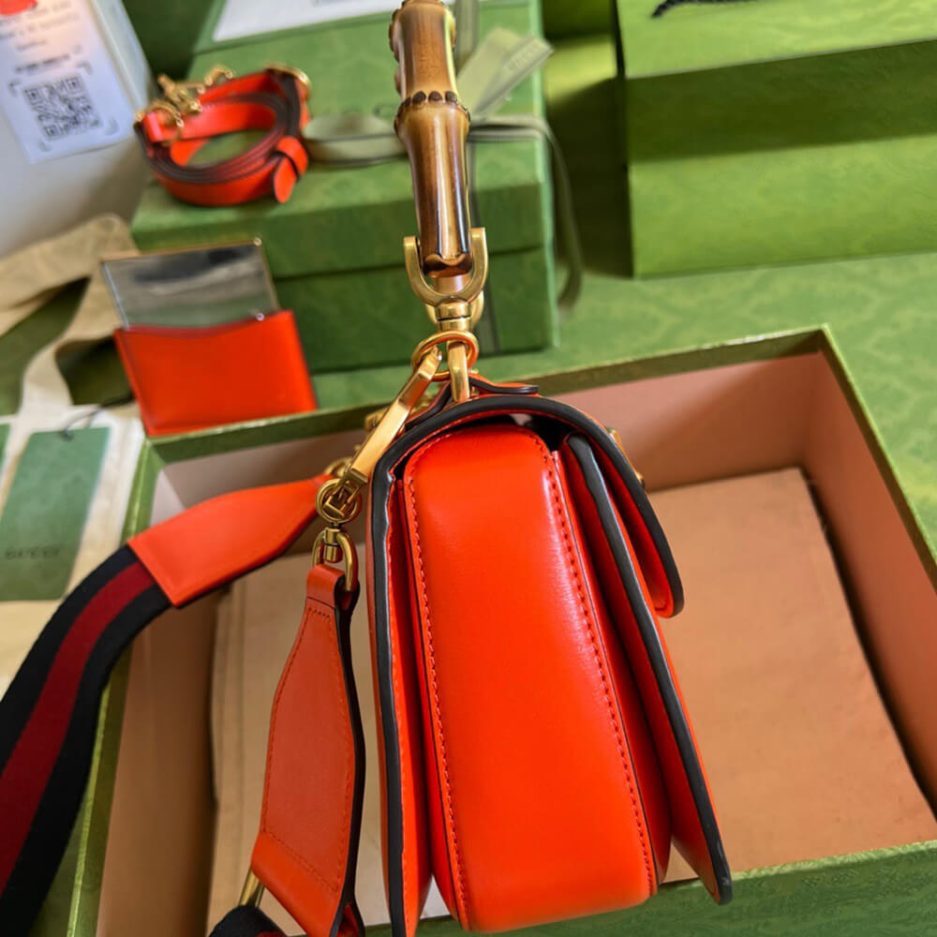 GUCCI BAMBOO 1947 JUMBO GG SMALL TOP HANDLE BAG - 图片 3