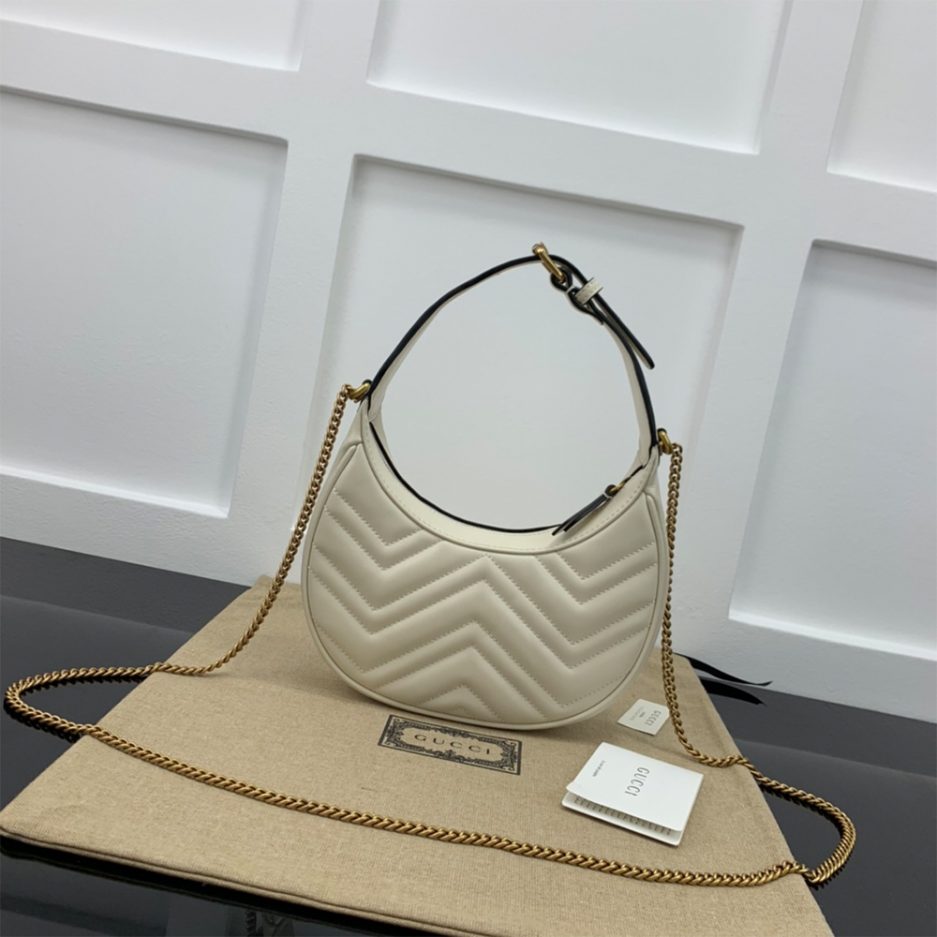 GG Marmont half-moon-shaped mini bag - 图片 3