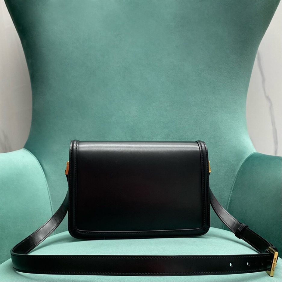 SOLFERINO MEDIUM SATCHEL IN BOX SAINT LAURENT LEATHER - 图片 3