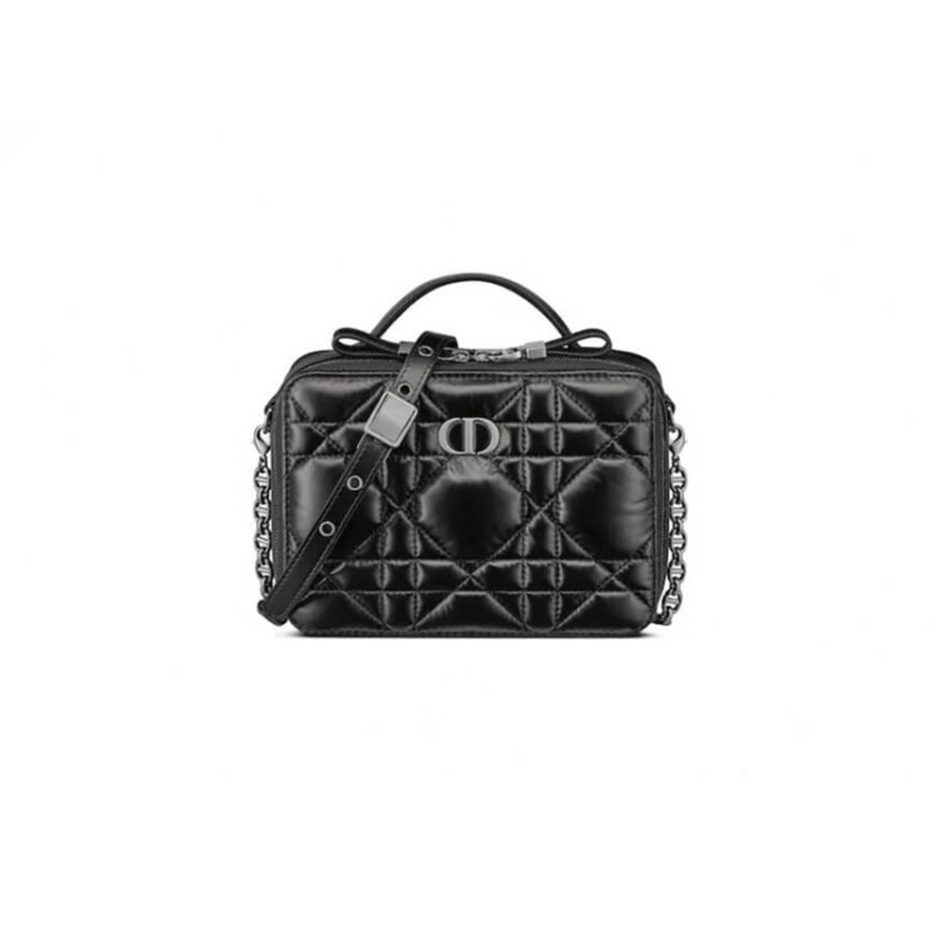 DIOR CARO BOX BAG WITH CHAIN