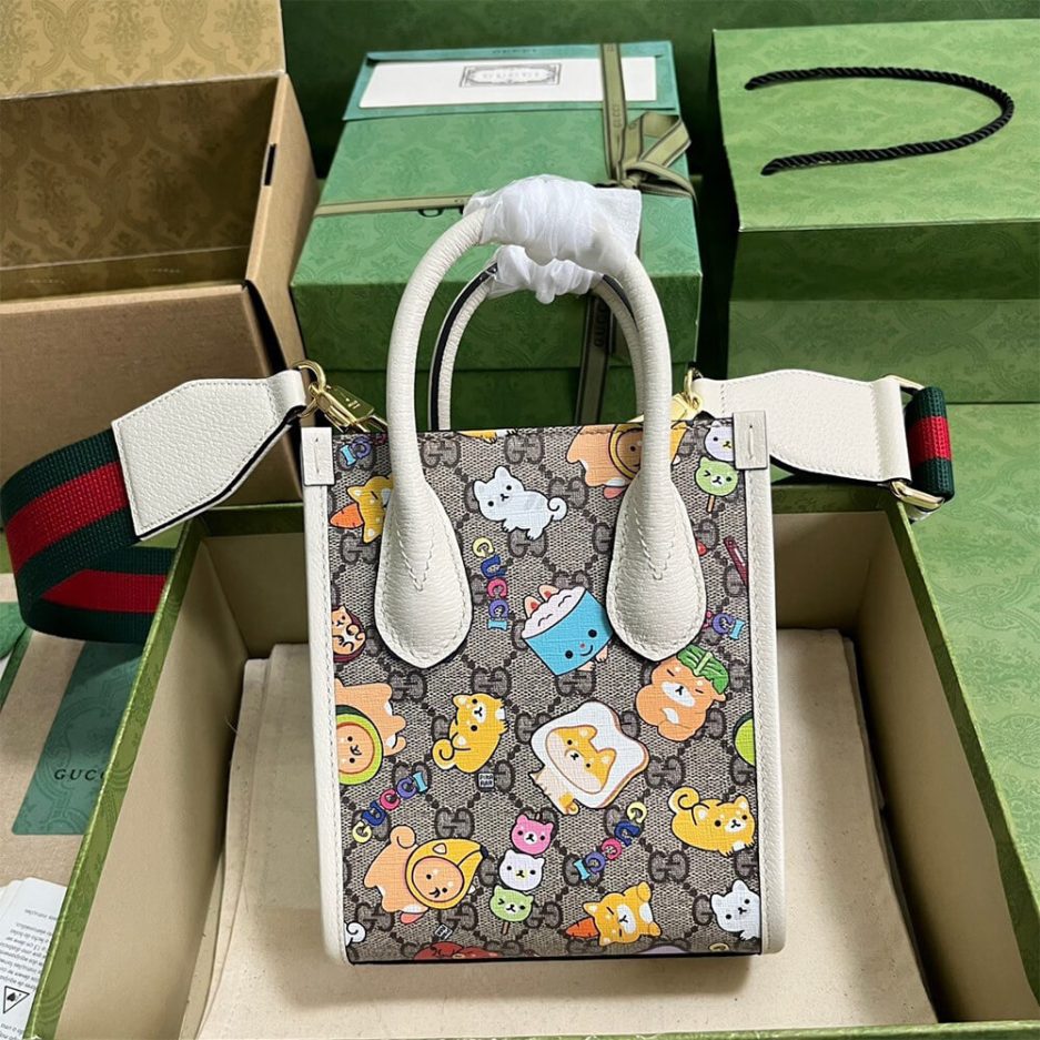 GUCCI ANIMAL PRINT MINI TOTE BAG - 图片 3