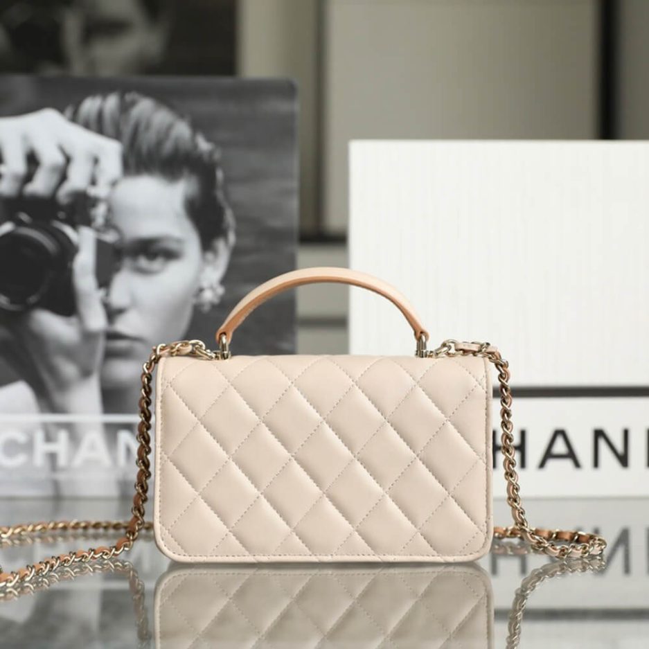 CHANEL MINI FLAP WITH TOP HANDLE(HIGH-END GRADE) - 图片 4
