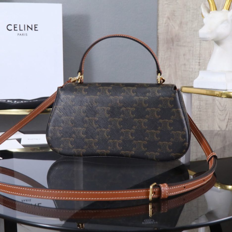 TEEN CELINE LOLA in Triomphe Canvas and Calfskin(HIGH-END GRADE) - 图片 4