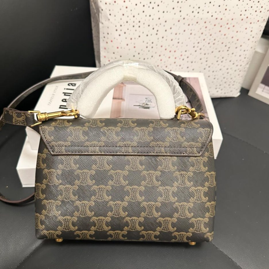 CELINE TEEN NINO BAG IN TRIOMPHE CANVAS - 图片 4