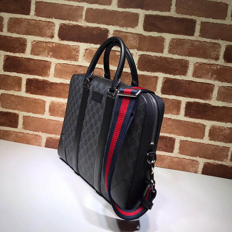 Gucci GG Black Briefcase - 图片 4