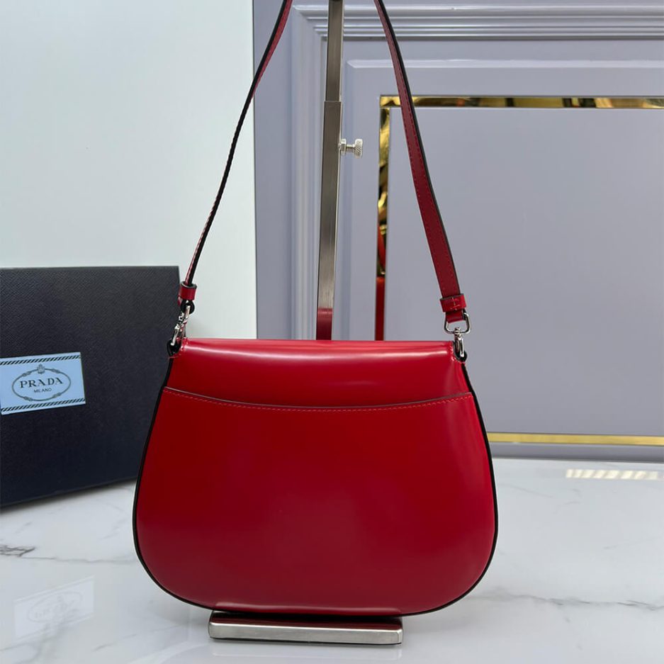 Small Prada Cleo brushed leather shoulder bag with flap - 图片 4