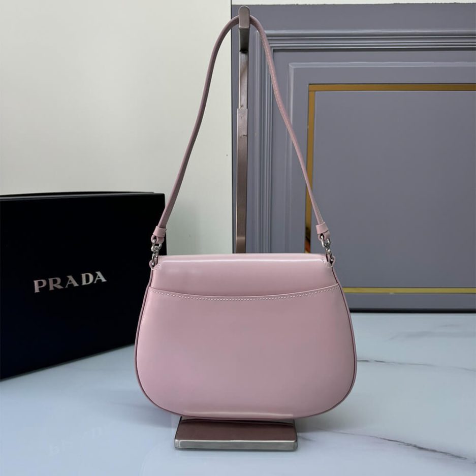 Small Prada Cleo brushed leather shoulder bag with flap - 图片 4