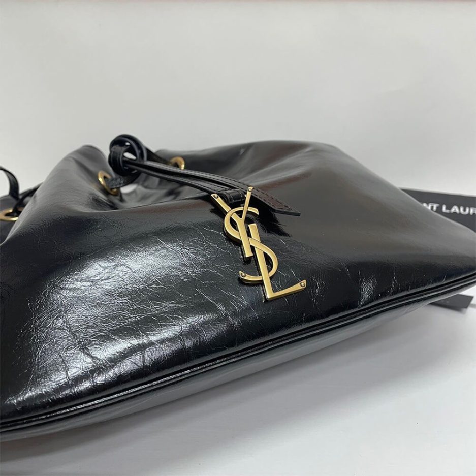 PARIS VII MEDIUM HOBO BAG IN CROCODILE-EMBOSSED PATENT LEATHER - 图片 4