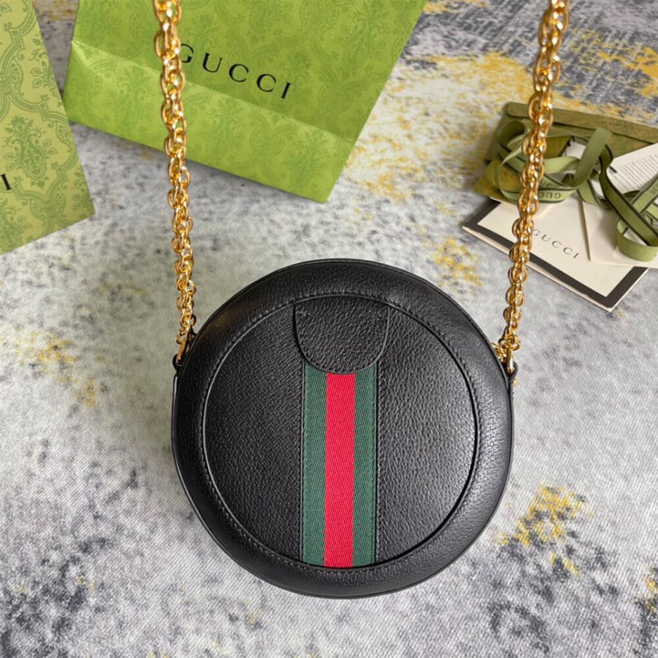 Ophidia GG mini round shoulder bag - 图片 4