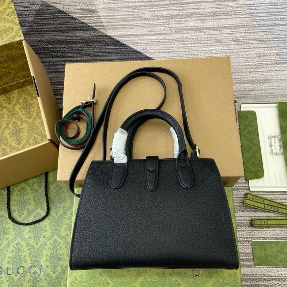 GUCCI SMALL TOTE BAG WITH HOOK CLOSURE - 图片 4