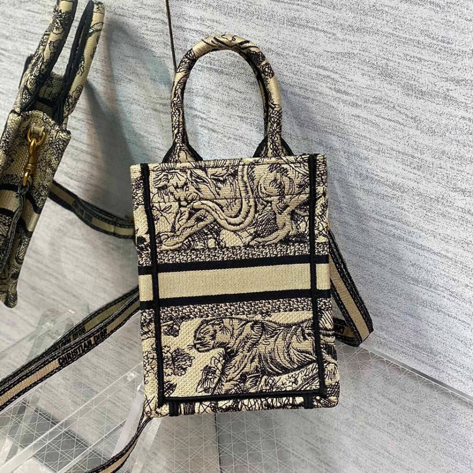 Mini Vertical Dior Book Tote - 图片 4