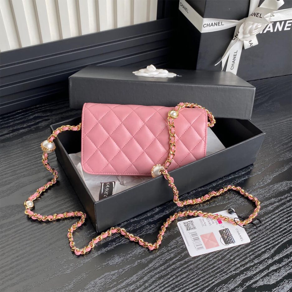 CHANEL Flap Phone Holder with Chain(HIGH-END GRADE) - 图片 4